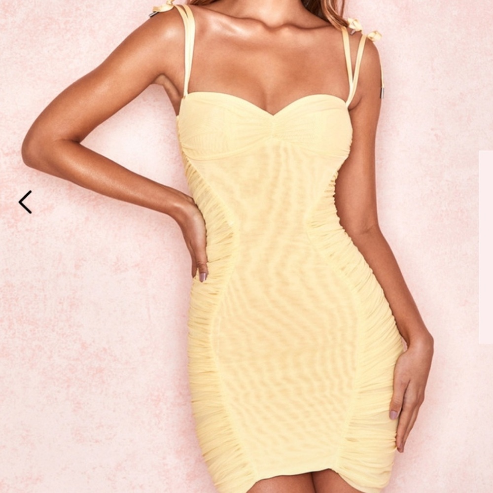 House of CB Yellow Rosa dress